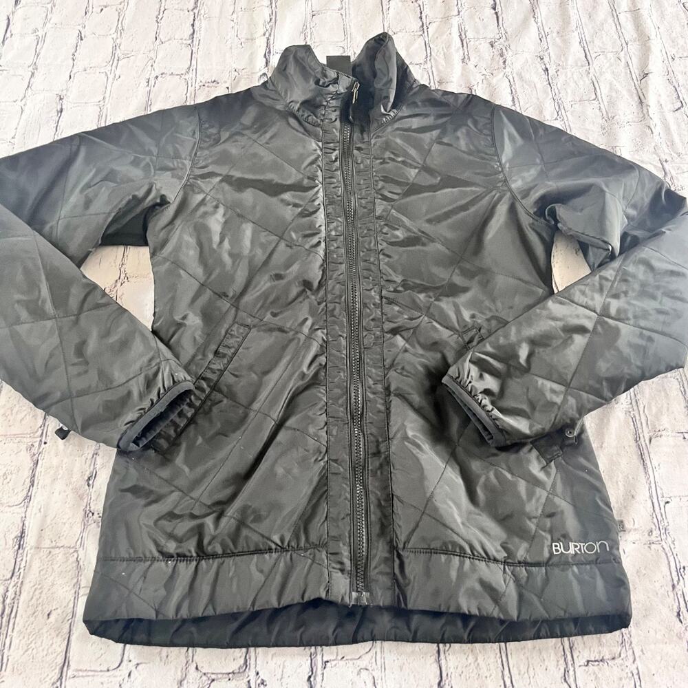 Burton Dryride Women’s Black Snowboard Jacket Ski Lightweight Quilted Coat S - Picture 2 of 6